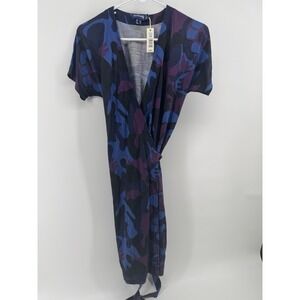 VILEBREQUIN Blue Camo Turtle Beach Wrap Around BLUE PURPLE XS NWT